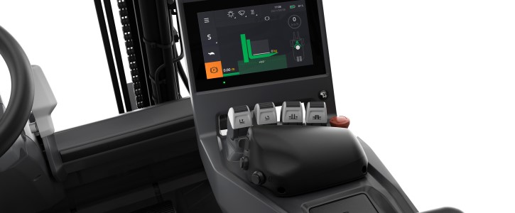 Ovládání elektrického vysokozdvižného vozíku Toyota Traigo48 minilever