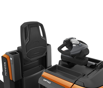 Nízkoúrovňový vychystávací vozík Toyota OSE250 s pohodlnou opěrkou zad