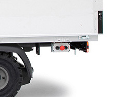 Elektrická plošina Toyota s tlačítky mikropojezdu