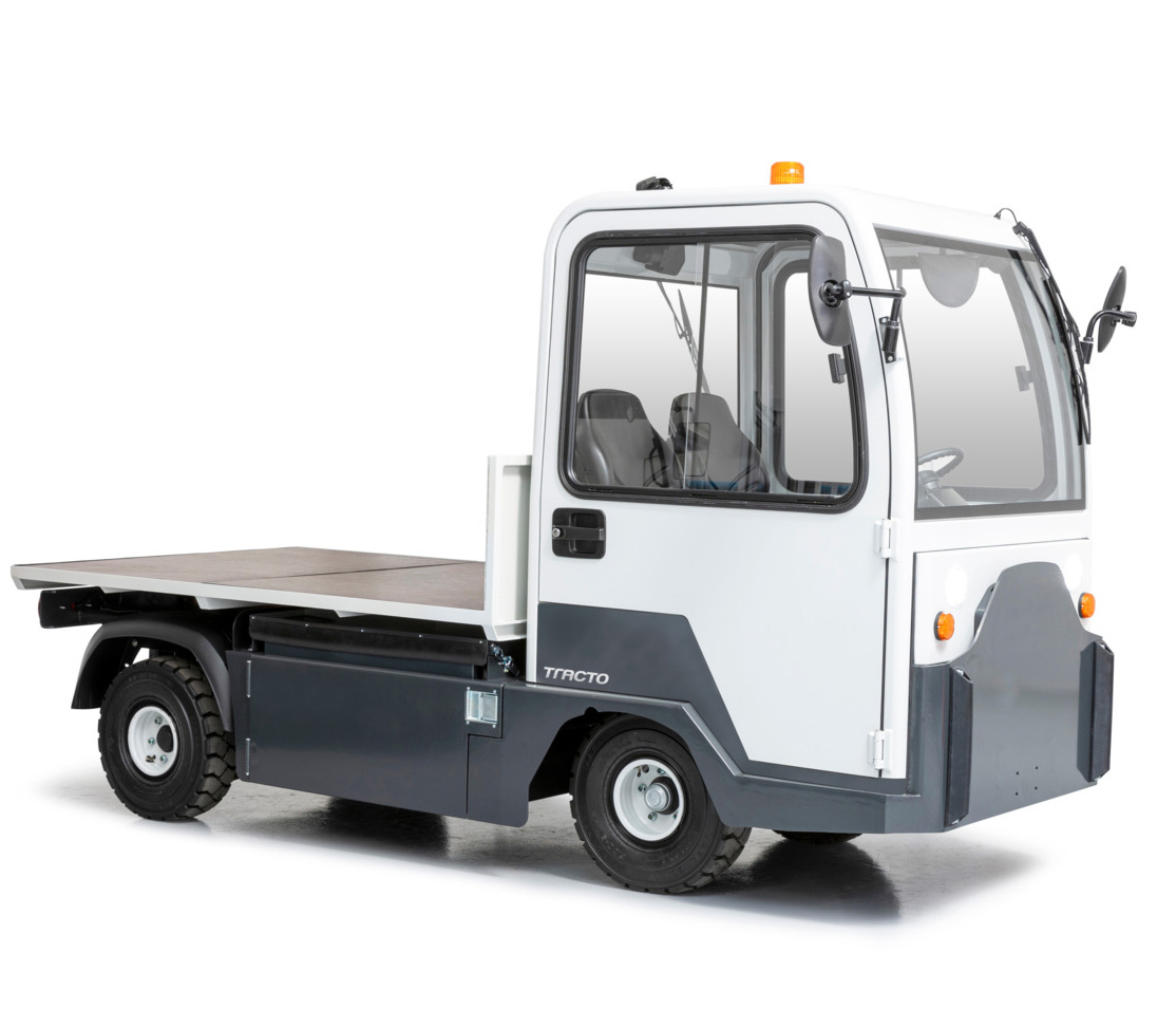 Elektrický plošinový vozík Toyota pro přepravu nářadí